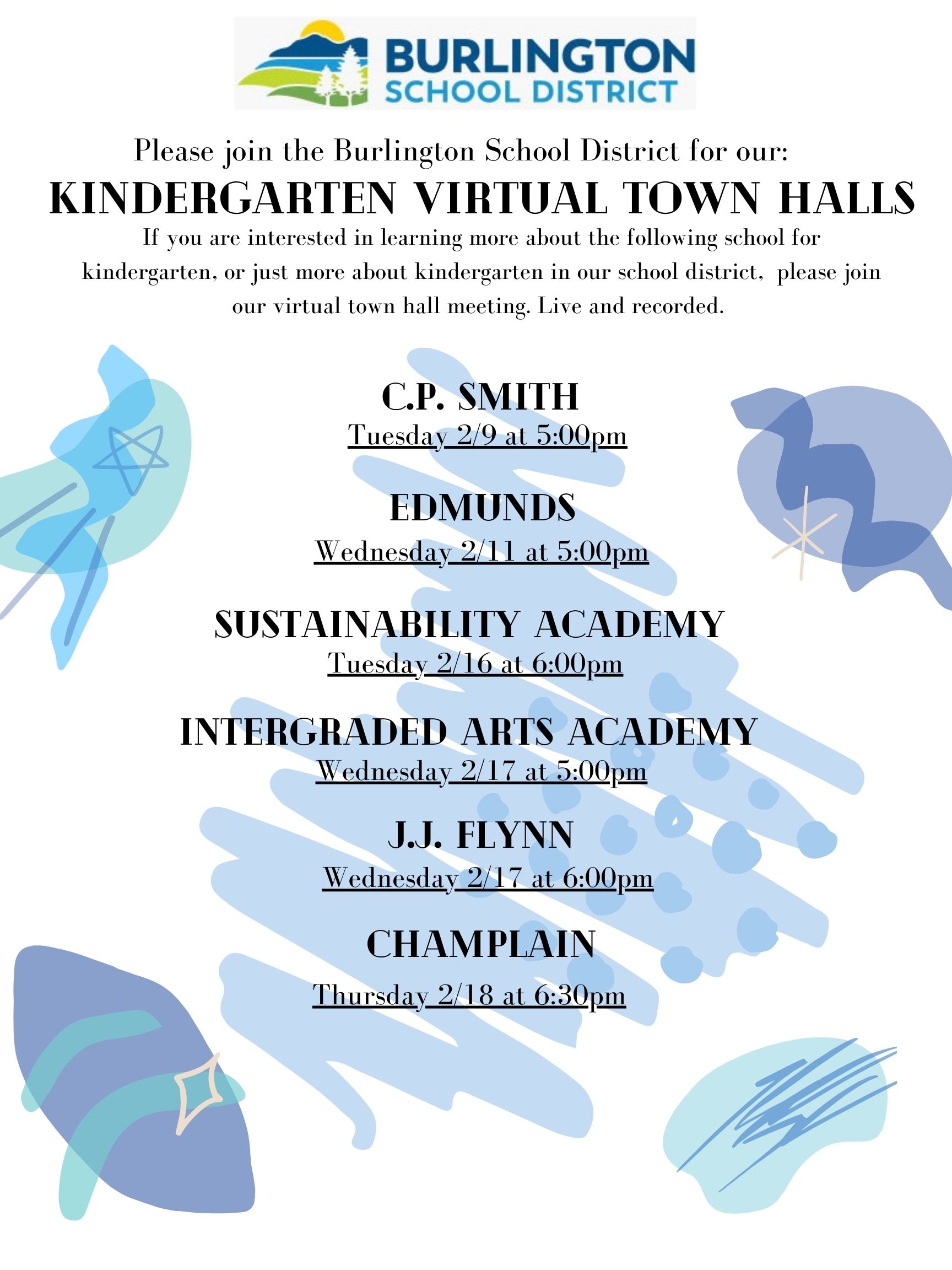 Virtual Town Halls 2021 Virtual Town Halls 2021